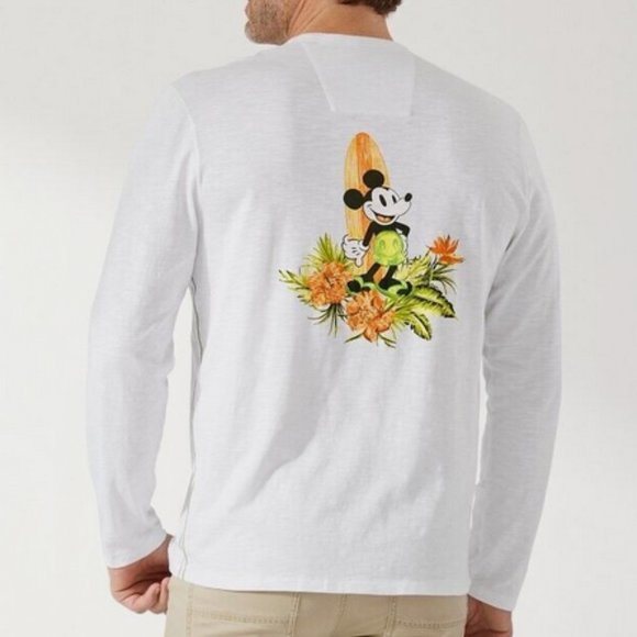Tommy Bahama Other - Tommy Bahama Big & Tall Happiest Surf On Earth Disney Long Sleeve T-Shirt NWT